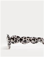 Kids Cow Print Wave Frame Sunglasses (S-L)