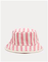 Kids Twill Striped Bucket Hat (1-13 Yrs)