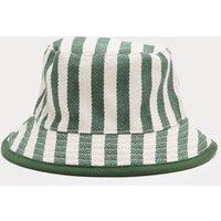 M&S Kids' Twill Striped Bucket Hat (1-13 Yrs) Green Mix