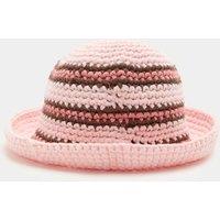 M&S Baby Crochet Stripe Bucket Hat (0-36 Yrs) Pink