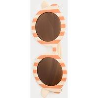 M&S Kids' Round Stripe Sunglasses (S-L) Orange Mix