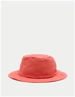 M&S Kids Bow Back Bucket Hat (1-13 Yrs) Orange Mix