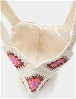 Kids Pure Cotton Crochet Tote Bag