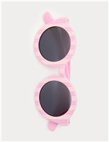Kids Striped Round Sunglasses