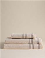 Cotton Rich Fringed Border Towel