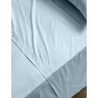 M&S Stay Cool Lyocell Rich Flat Sheet Dusty Blue