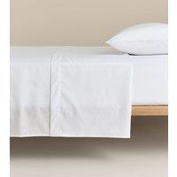 M&S Stay Cool Lyocell Rich Flat Sheet White