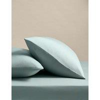 M&S 2 Pack Stay Cool Lyocell Rich Pillowcases Seafoam