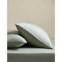 M&S 2 Pack Stay Cool Lyocell Rich Pillowcases Sage