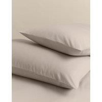 M&S 2 Pack Stay Cool Lyocell Rich Pillowcases Putty