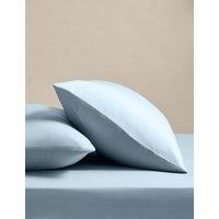 M&S 2 Pack Stay Cool Lyocell Rich Pillowcases Dusty Blue