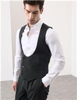 Italian Performance Linen Blend Double Breasted Waistcoat