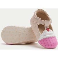 M&S Baby Cupcake Pram Shoes (0-18 Mths) Cream Mix