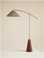 Ribbed Arc Floor Lamp