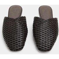 M&S Slip On Flat Mules Dark Brown