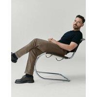 Autograph Tapered Fit Cotton Linen Blend Trousers Onyx