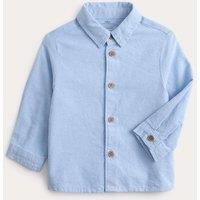 M&S Pure Cotton Shirt (0-3 Yrs) Blue