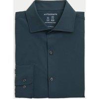 Autograph Silm Fit Stretch Performance Shirt Petrol
