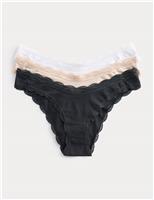 3 Pack Cotton Rich Dipped Miami Knickers