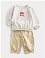 2 Piece Cotton Rich Outfit (0-3 Yrs)