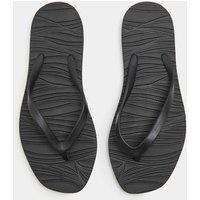 M&S Flat Flip Flops Black