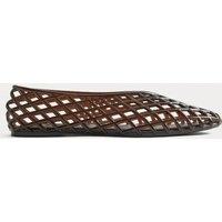M&S Flat Jelly Shoes Brown