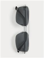 M&S Metal Polarised Sunglasses Gold