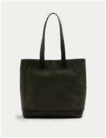 M&S Cotton Twill Tote Bag Khaki Mix