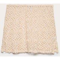 M&S Broderie Mini Beach Skirt Neutral