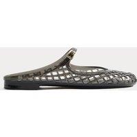 M&S Ankle Strap Flat Jelly Mule Sandals Black