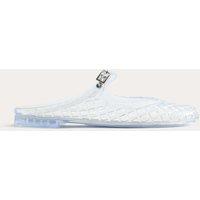 M&S Ankle Strap Flat Jelly Mule Sandals Clear