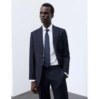 Autograph Tailored Fit Pure Merino Wool Jacket Navy