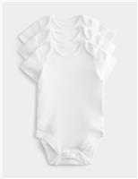 M&S 3 Pack DreamSkin Short Sleeve Bodysuit (5lbs-3 Yrs) White