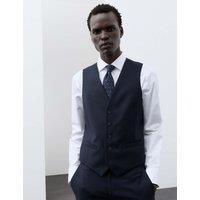 Autograph Wool Rich Waistcoat Navy