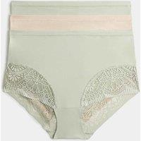 Body by M&S 3pk Body Soft Full Briefs Pale Apple