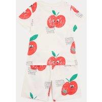 M&S Pure Cotton Apple Pyjamas (1-8 Yrs) Ecru