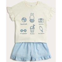 M&S Pure Cotton Miffy Pyjamas (1-8 Yrs) Blue Mix