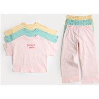 M&S 3 Pack Graphic Pyjama Set (1-8 Yrs) Multi
