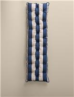 Striped Outdoor Bench Pad