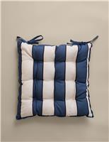 2 Pack Striped Outdoor Seat Pads