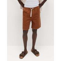 M&S Pure Cotton Corduroy Shorts Rust
