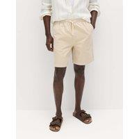 M&S Pure Cotton Corduroy Shorts Light Buff