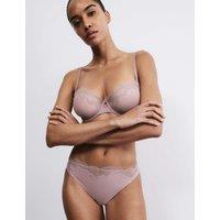 Rosie Nolana Lace High Leg Knickers Praline