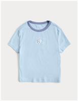Cotton Rich Beaded Graphic T-Shirt (6-16 Yrs)