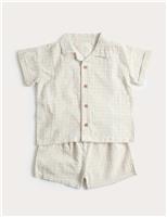 2 Piece Pure Cotton Checked Outfit (0-5 Yrs)