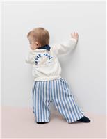 3 Piece Seagull Sweat & Striped Trousers Outfit (0-5 Yrs)