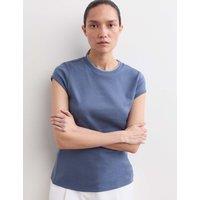 JAEGER Pure Cotton Jersey T-Shirt Indigo Mix