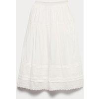 M&S Pure Cotton Pin Tuck Maxi Skirt (6-16 Yrs) Ivory