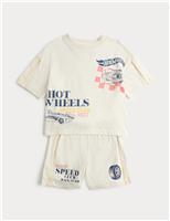 Pure Cotton Hot Wheels Pyjamas (1-8 Yrs)