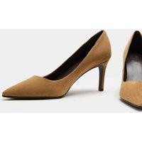 M&S Stiletto Heel Pointed Court Shoes Sand